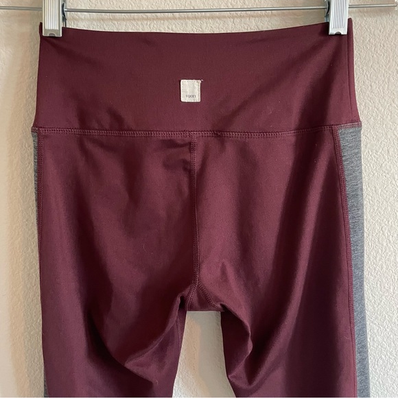 Vuori Asymmetric Color Block Studio Legging in Bordeaux Size Small - Picture 9 of 13